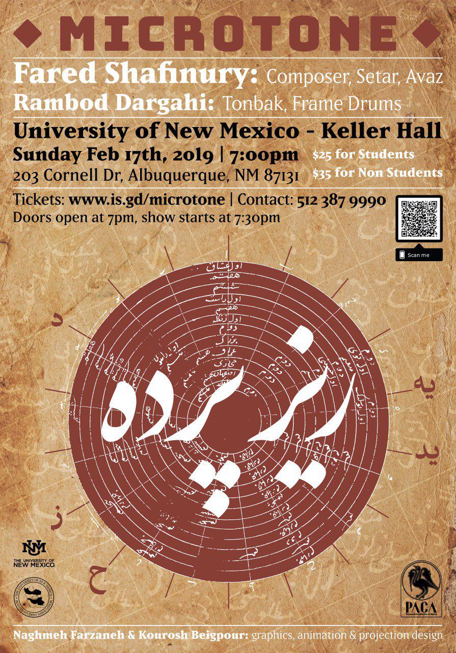 Microtone concert in Albuquerque Keller Hall. February 17, 2019.